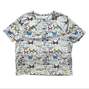 CLOSET CLOSING SALE TOPSHOP BUTTERFLY TEE